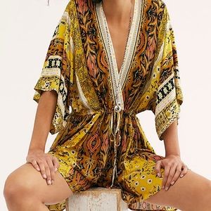 NWOT Free People Mixed Emotions Romper
